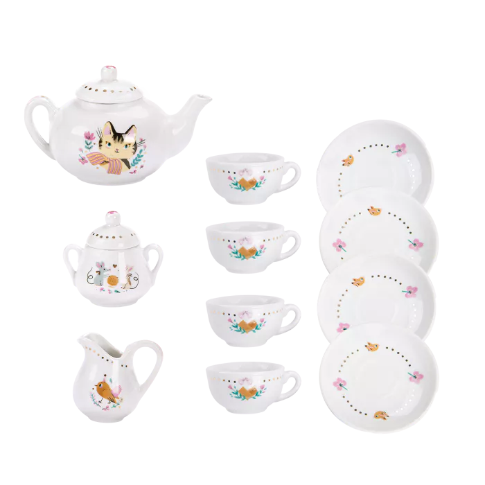 Moulin Roty Ceramic Tea Set, Les Parisiennes