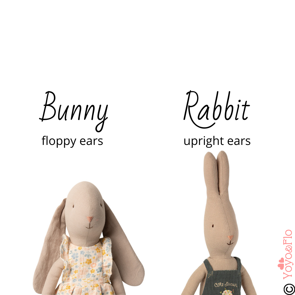 What's the difference between a Maileg rabbit and a Maileg bunny?