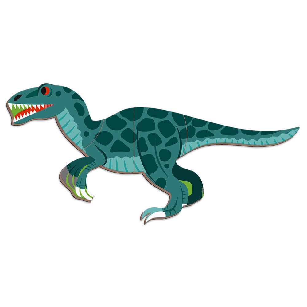 Cartoon dinosaur on a white background