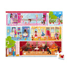 Children's puzzle with colorful illustration of a ballet-themed scene