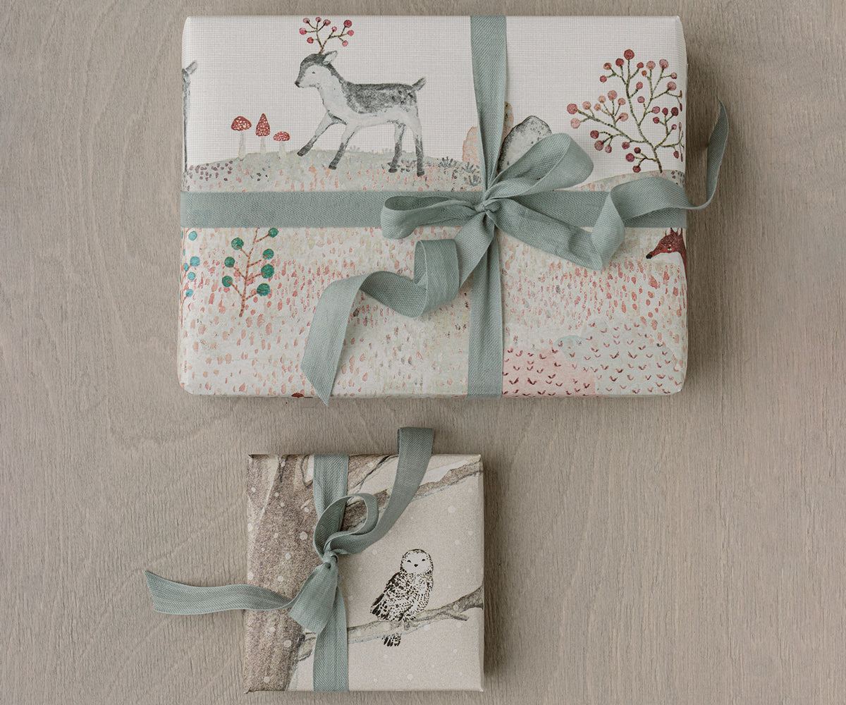 Maileg Christmas Gift Wrap, Winter Wonderland - 10 metres - Yoyo & Flo