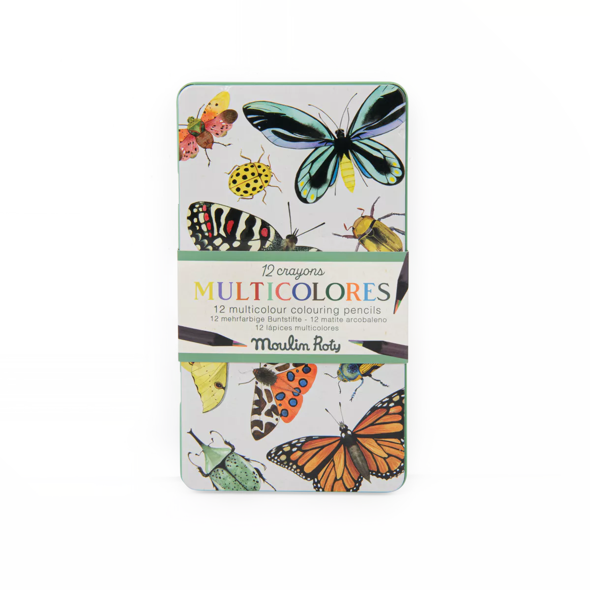 multi coloured colouring pencils moulin roty tout autour du monde