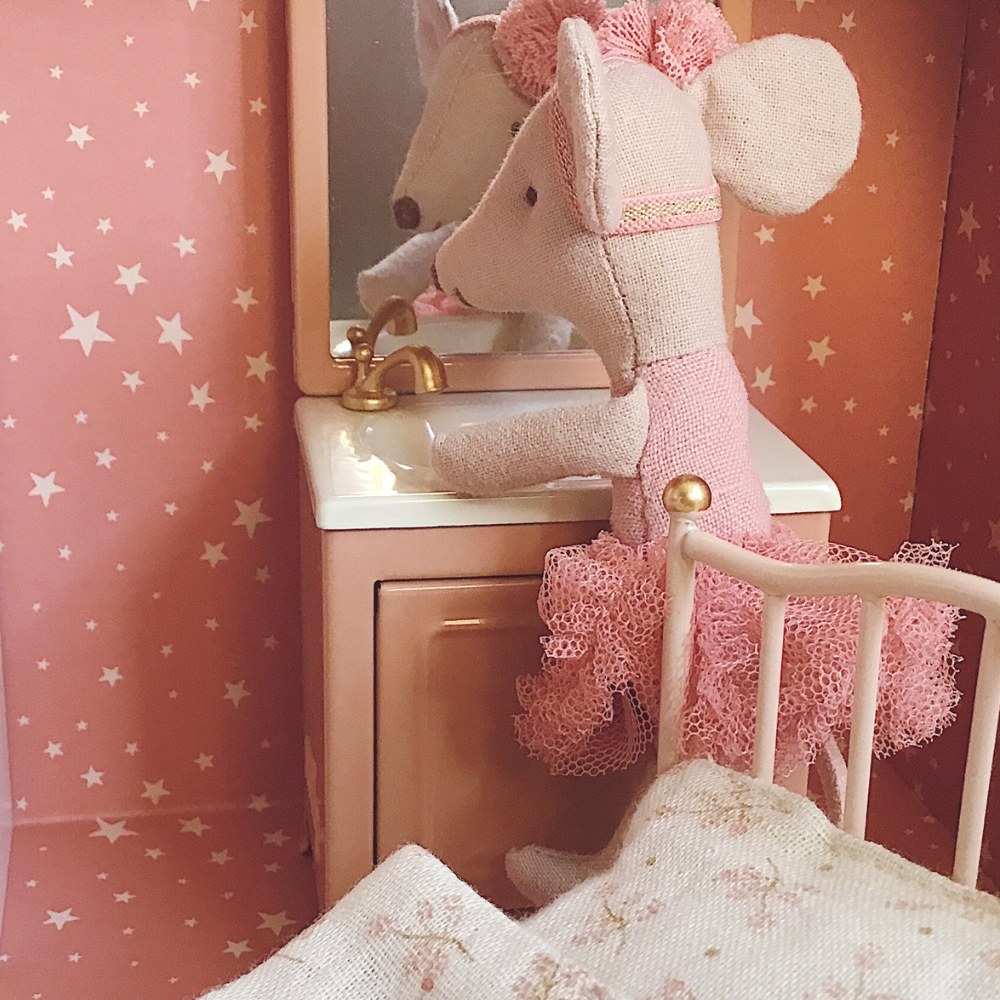 Maileg Little Ballerina Bedroom in a suitcase