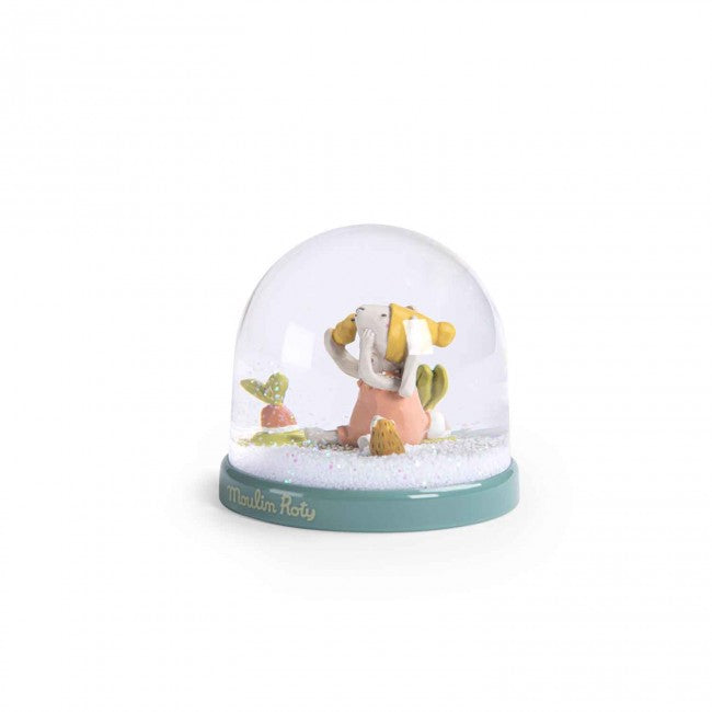 Moulin Roty Snow Globe, Trois Petits Lapins