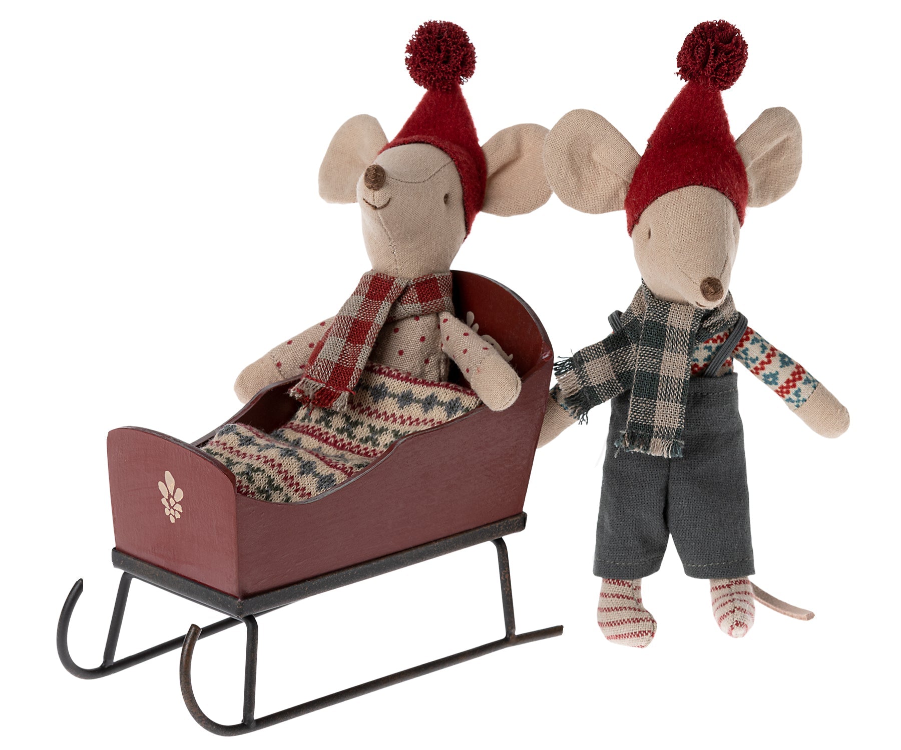 Maileg Christmas Sleigh - Red