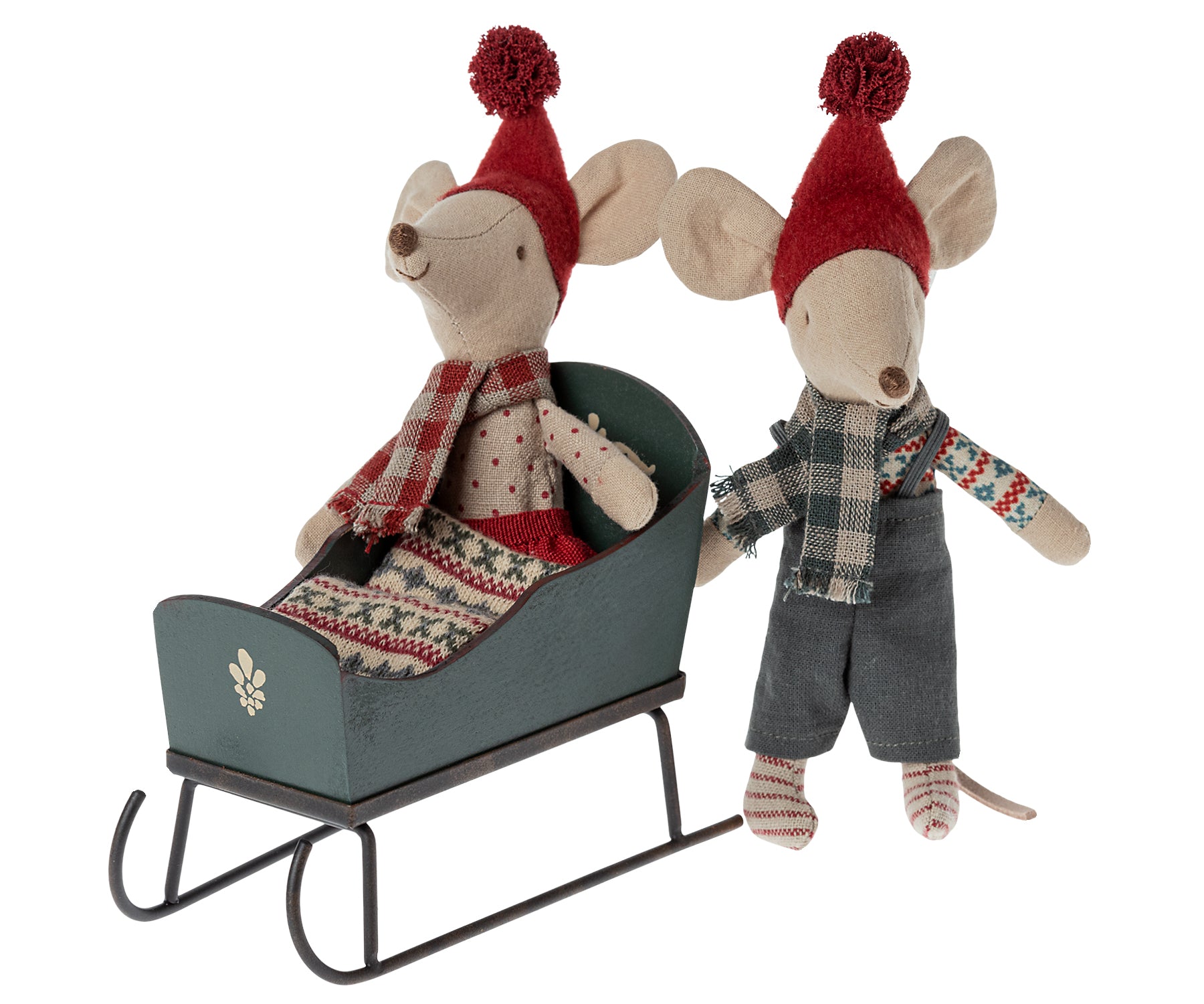 Maileg Christmas Sleigh - Green