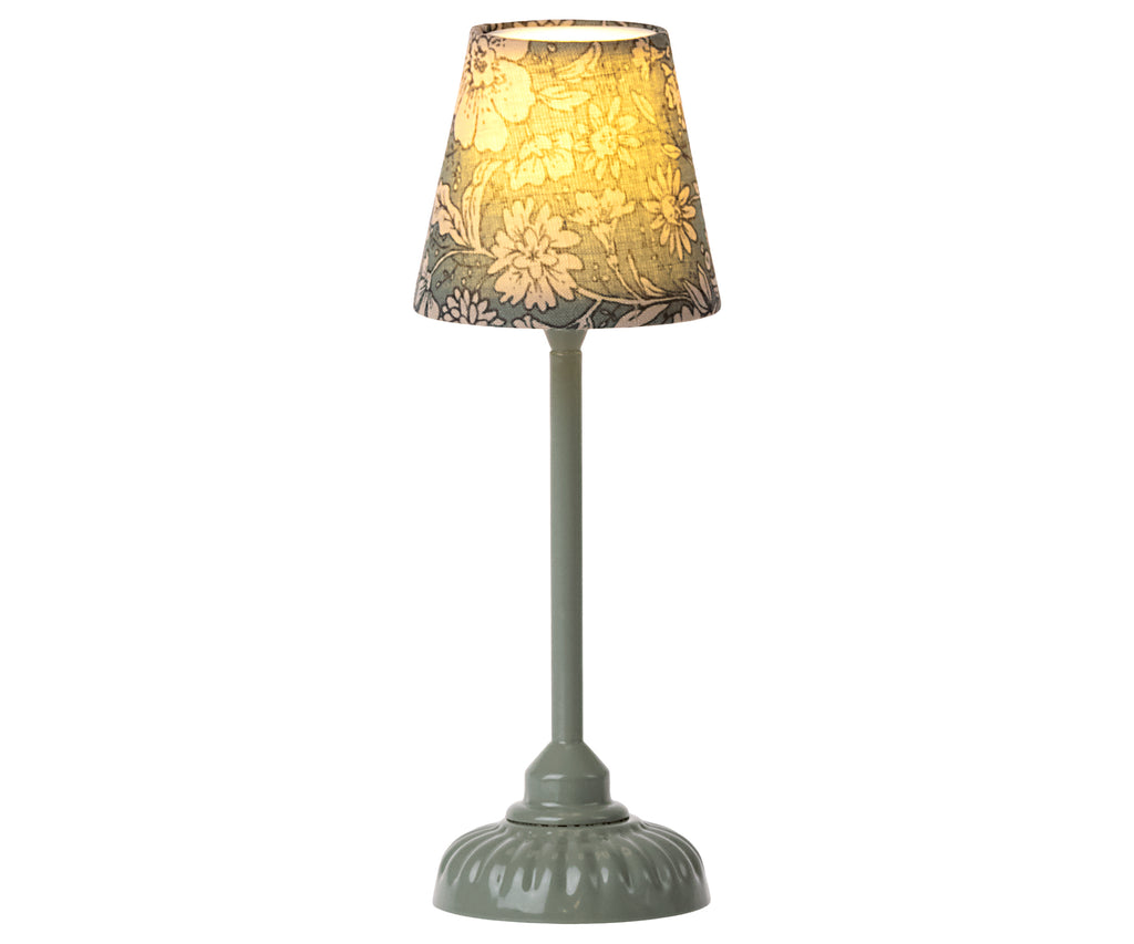 Maileg vintage floor lamp, small, dark mint
