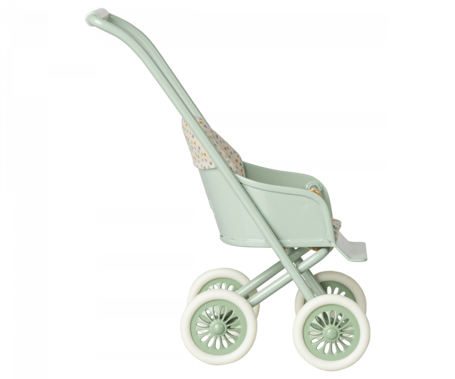 Maileg Stroller for Mice, Mint