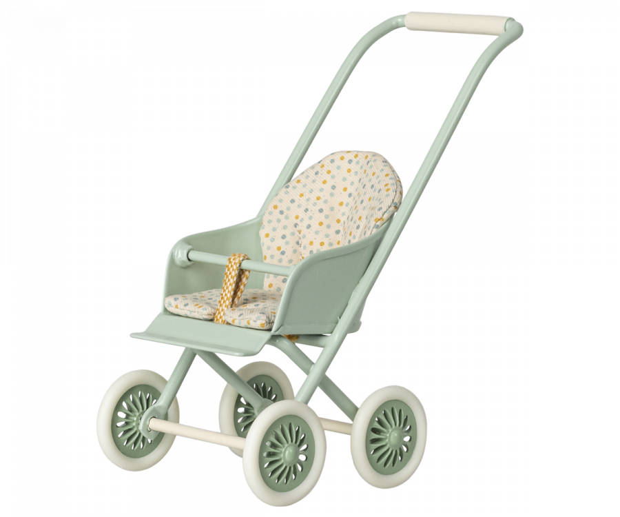 Maileg Stroller for Mice, Mint