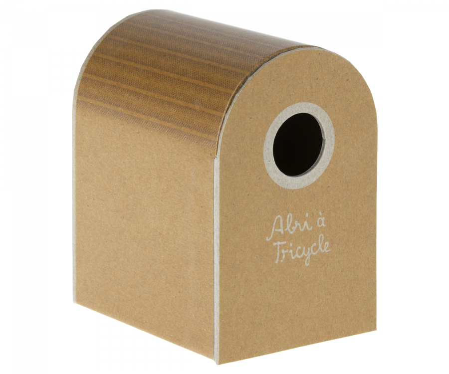 Maileg Tricycle and Garage Box, Ochre