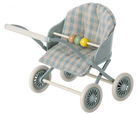 Maileg Stroller for Baby Mice, Blue