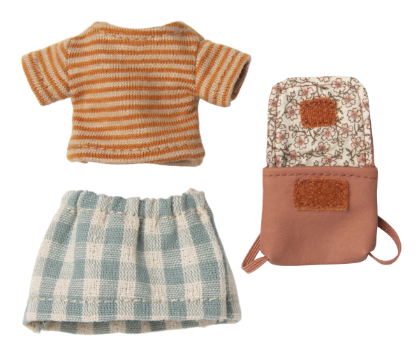 Maileg Clothes and Bag for Big Sister Mouse, Old Rose