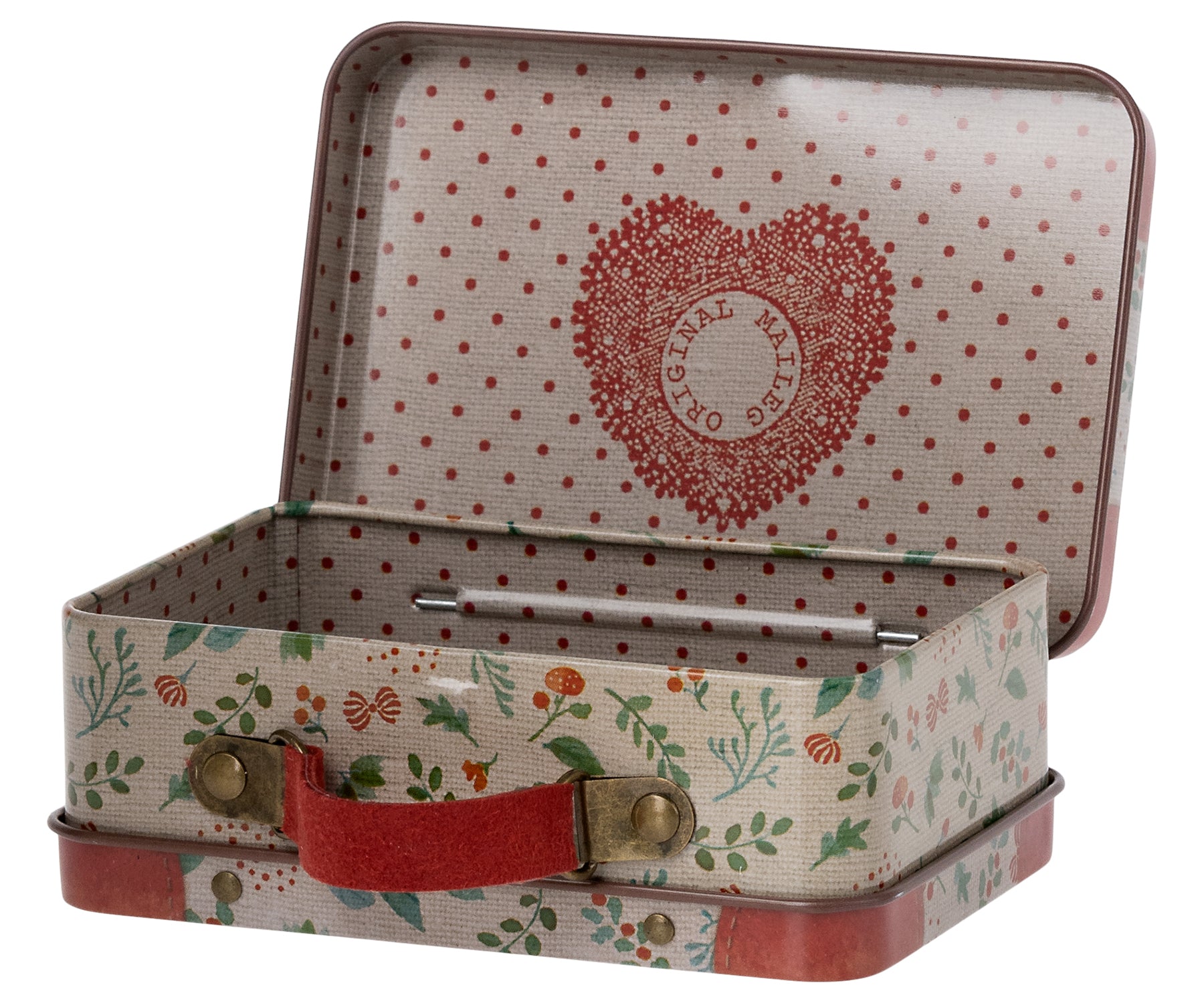 Maileg miniature suitcase, holly