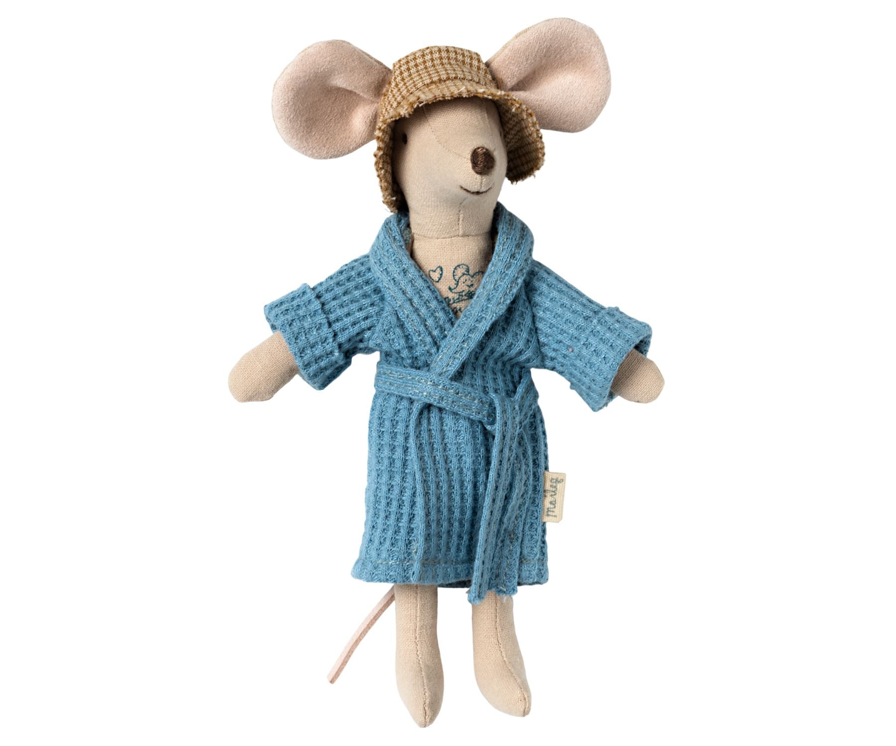 MAileg Bathrobe for Dad mouse, Dusty Blue