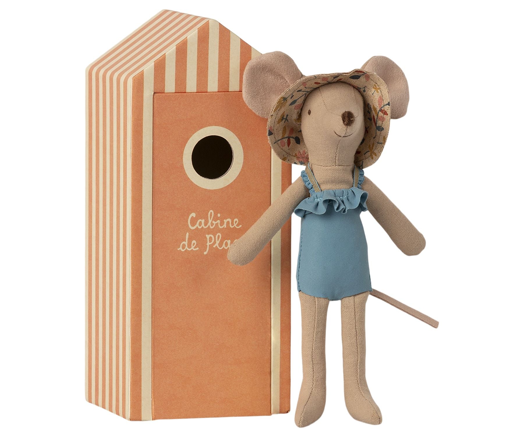 Maileg Beach mouse - mum in cabin de plage