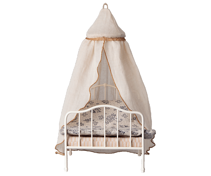 Maileg miniature bed canopy cream Yoyo Flo