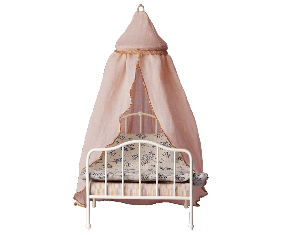 Maileg miniature bed canopy, rose
