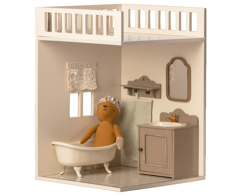 Maileg bathroom extra room for Maileg dolls house 