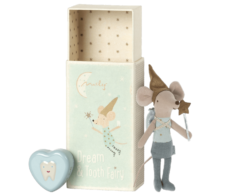 Maileg Tooth Fairy Big Brother mouse in a box