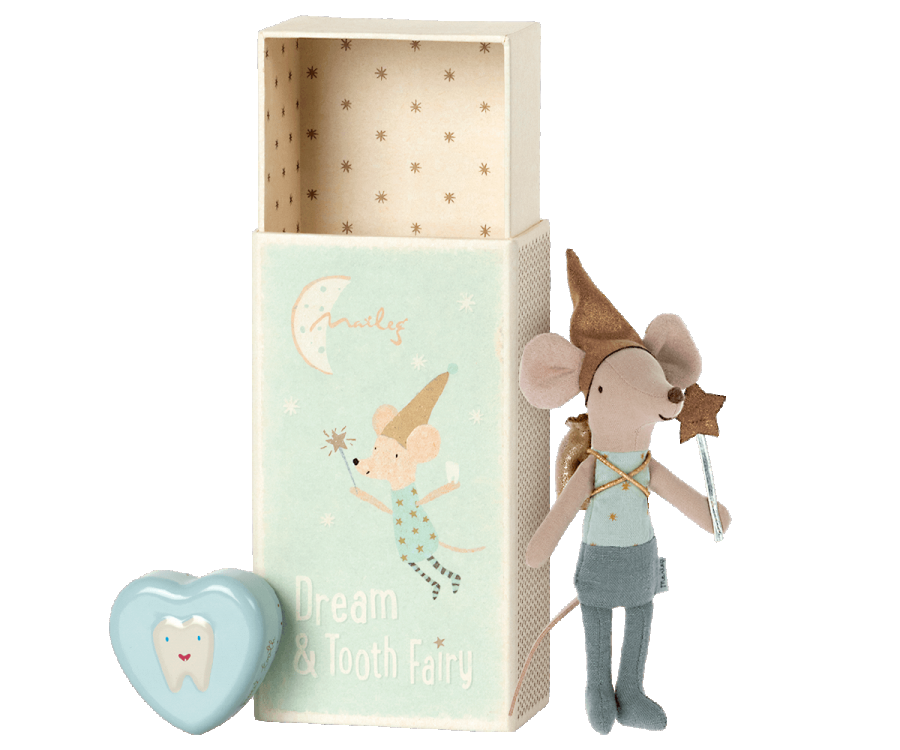 Maileg Tooth Fairy Big Brother mouse in a box