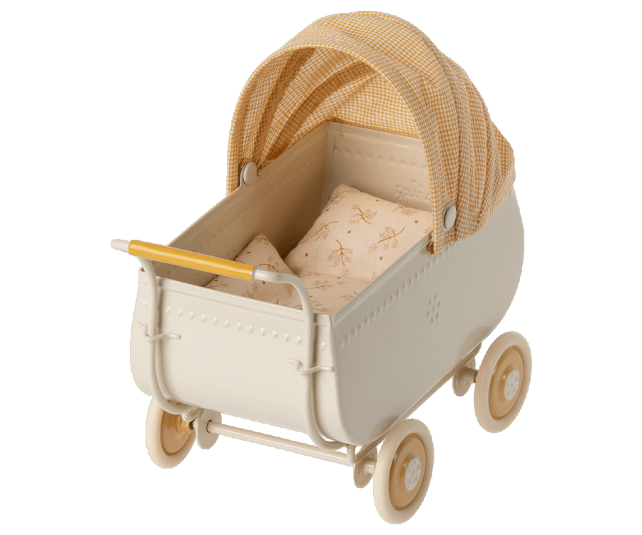 Maileg pram micro, yellow