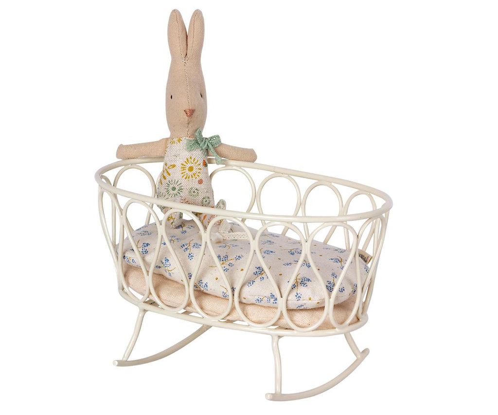 Maileg metal cradle - blue