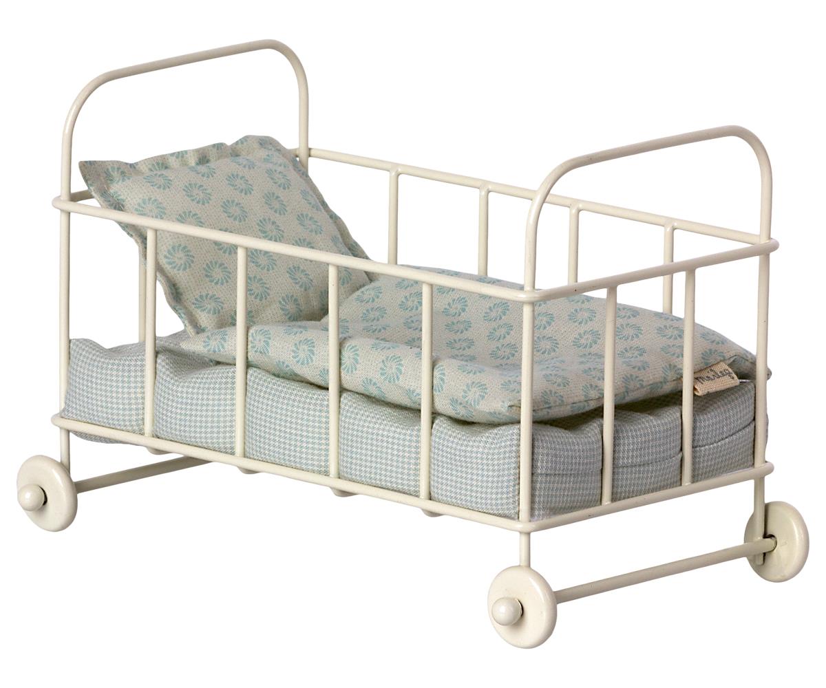 Maileg metal cot - blue