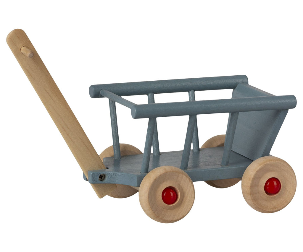 Maileg wooden wagon - blue