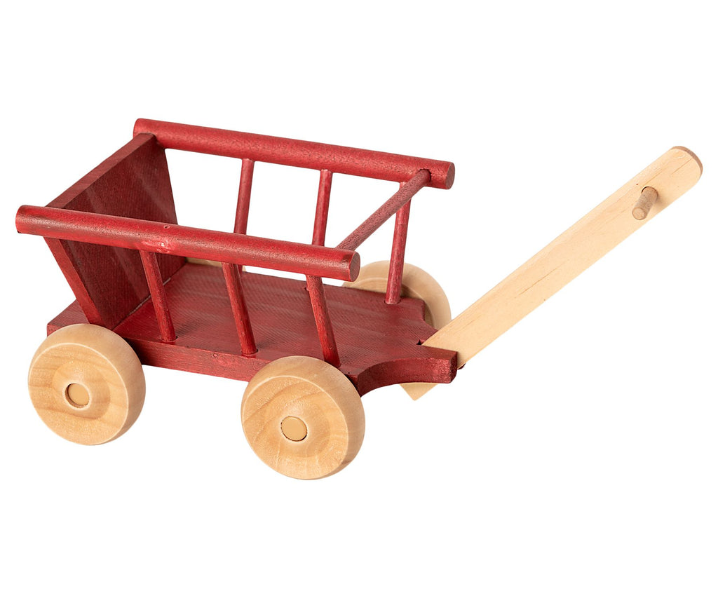 Maileg wooden wagon - red