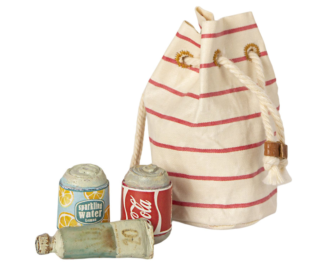 MAILEG Miniature Beach bag with essentials