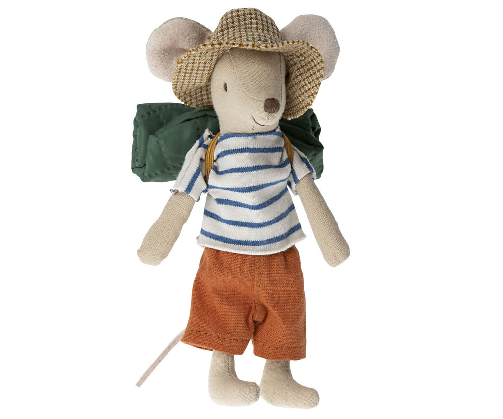 Maileg Big brother hiker mouse, magnetic hands