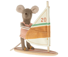 Maileg Surfer mouse little sister with surf board