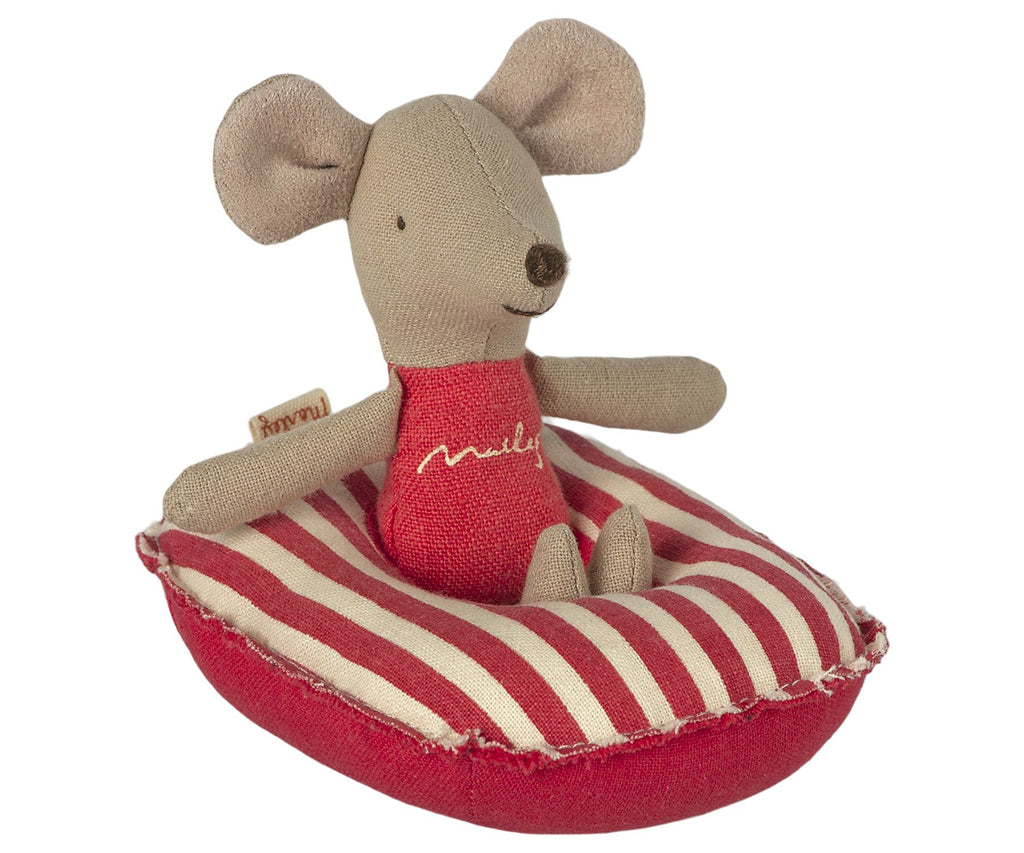 Maileg Rubber boat for mice - red stripe