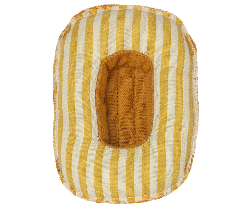 Maileg Rubber boat for mice - yellow stripe