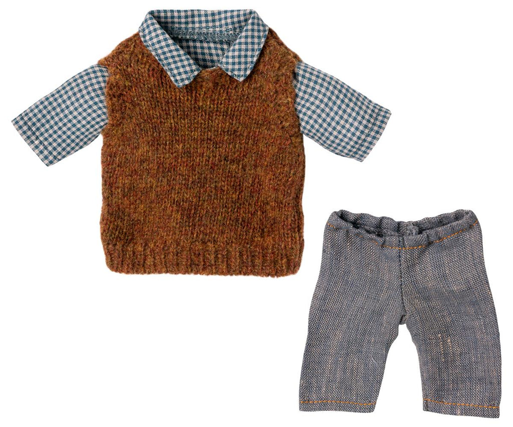 Maileg Shirt, jumper & pants - Teddy Dad