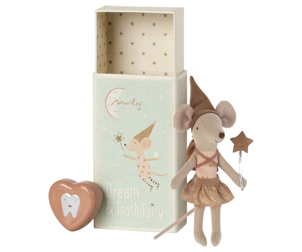 Maileg Tooth Fairy Big Sister mouse in a box